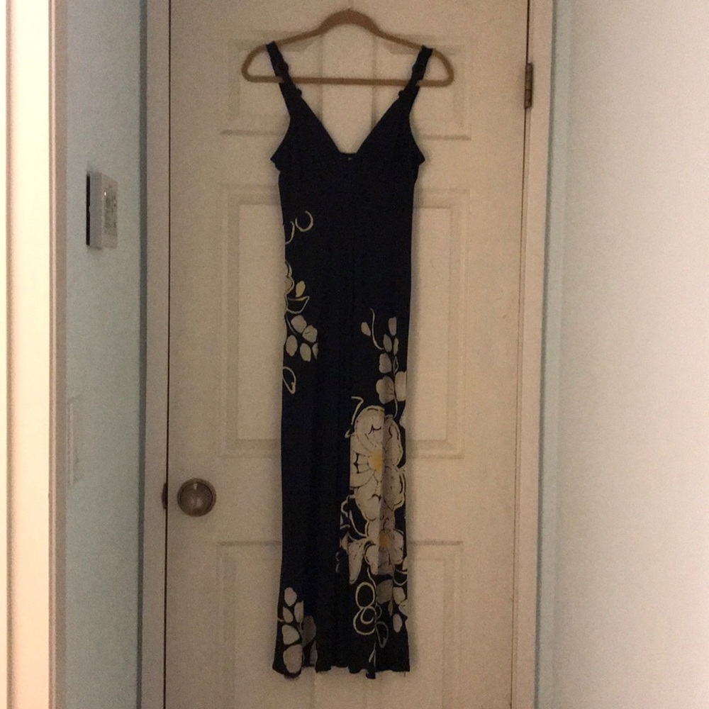 Floral and Black Maxi dress